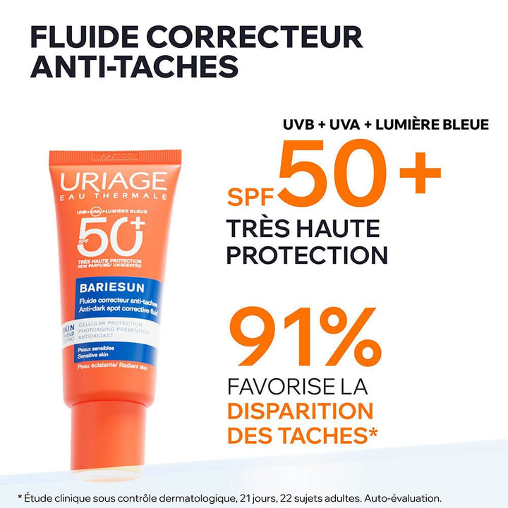 Uriage Bariésun سائل لتصحيح البقع الداكنة SPF50+ 40 ml