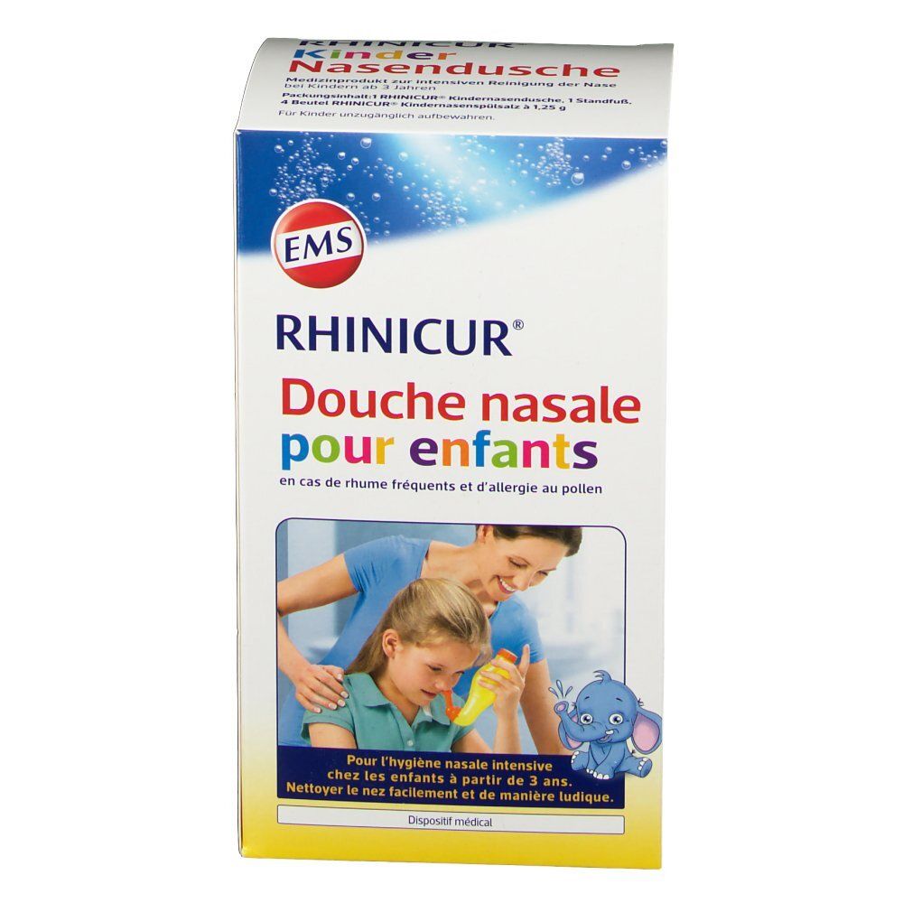 Rhinicur Ducha Nasal Infantil + 4 Sachês de Sal para Lavagem Nasal
