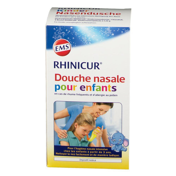 Rhinicur Ducha Nasal Infantil + 4 Sachês de Sal para Lavagem Nasal