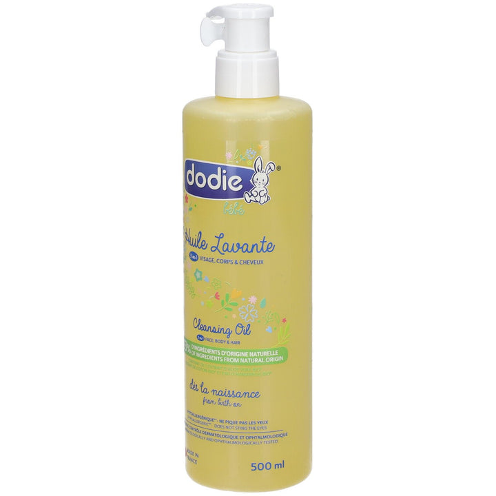 Dodie 3 en 1 huile lavante bébé visage, cheveux et corps 500ml