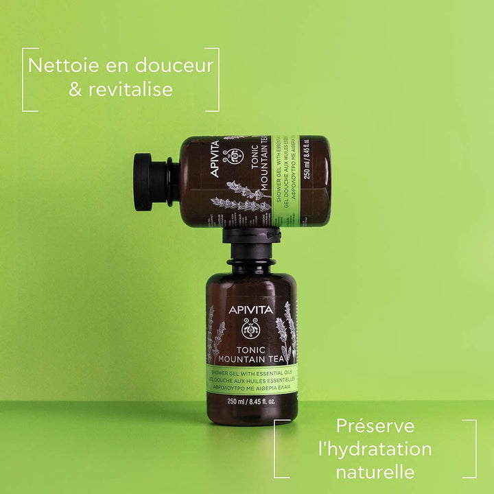 Apivita Tonic Duschgel mit ätherischen Ölen Bergtee 250ml