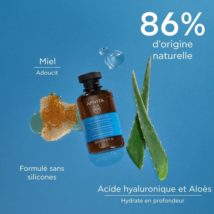 Apivita Shampooing hydratant pour tous types de cheveux 250ml
