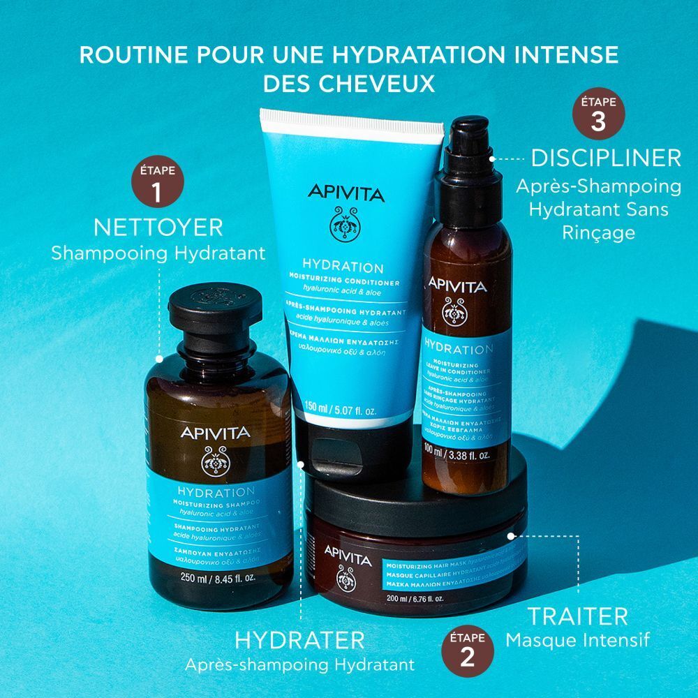 Apivita Shampooing hydratant pour tous types de cheveux 250ml