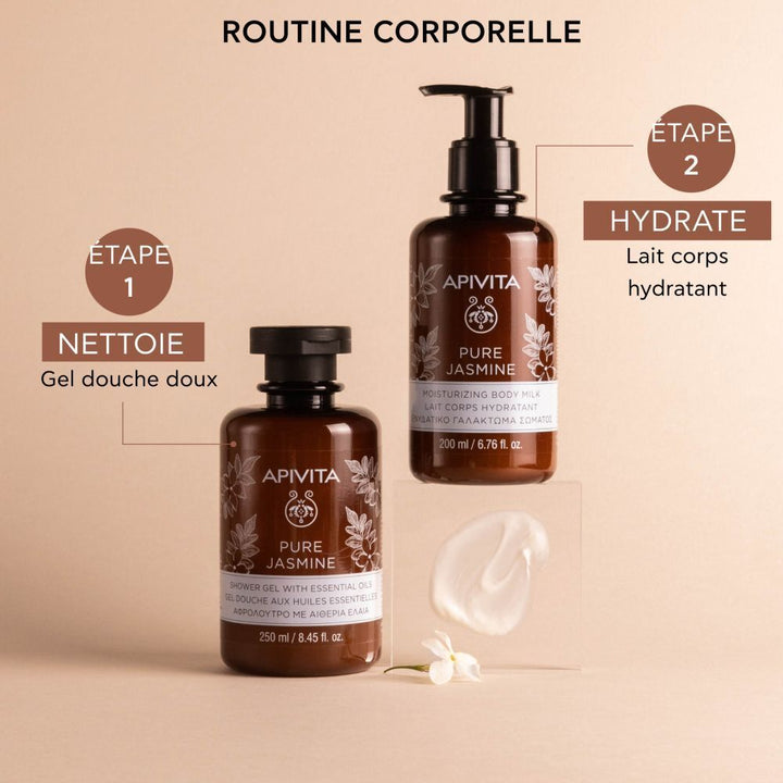 Apivita Pure Jasmine Shower Gel with Essential Oils 250ml (8.45fl oz)