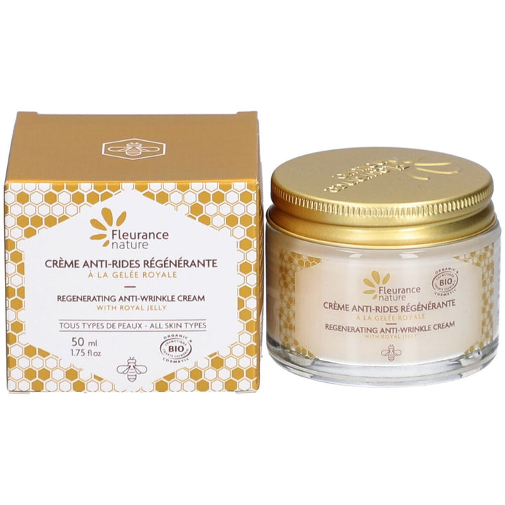 Fleurance Nature كريم مجدد مضاد للتجاعيد بغذاء ملكات النحل العضوي 50ml