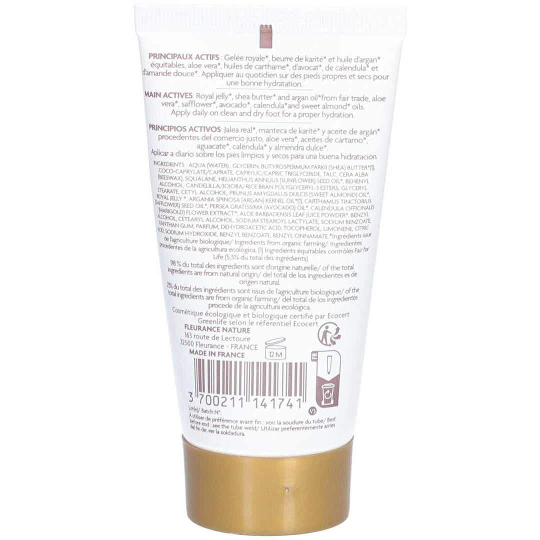 Fleurance Nature HYDRATING FOOT CARE WITH ORGANIC ROYAL JELLY 75ml (2.54fl oz)