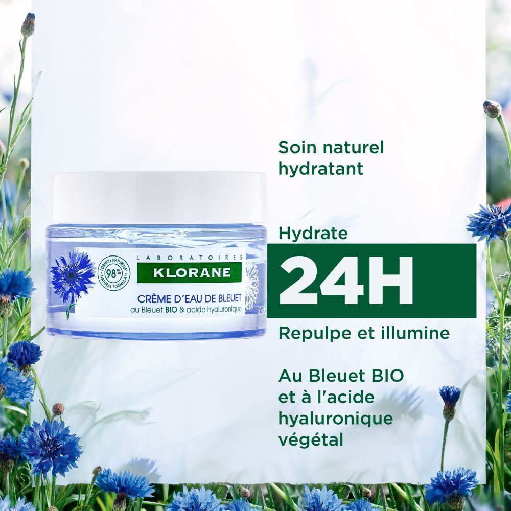 Klorane Cornflower Water Cream 50ml (1.69floz)