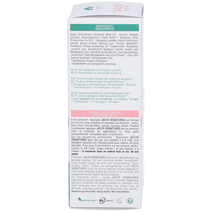 Jaldes Jaïlys Astriae Soin spécial vergetures Prévention et correction 125ml