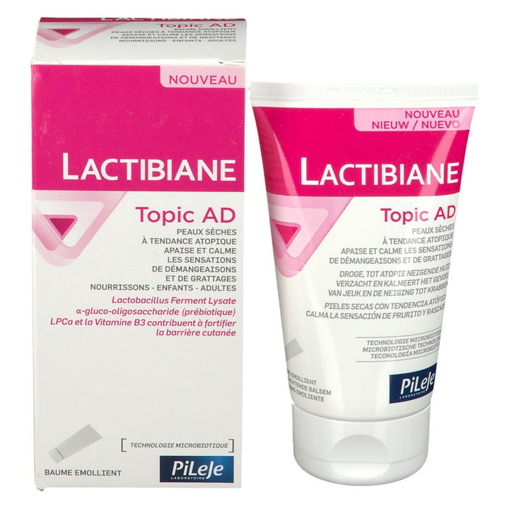 Pileje Lactibiane Topic AD Bálsamo Emoliente para Pele com Tendência Atópica 125ml