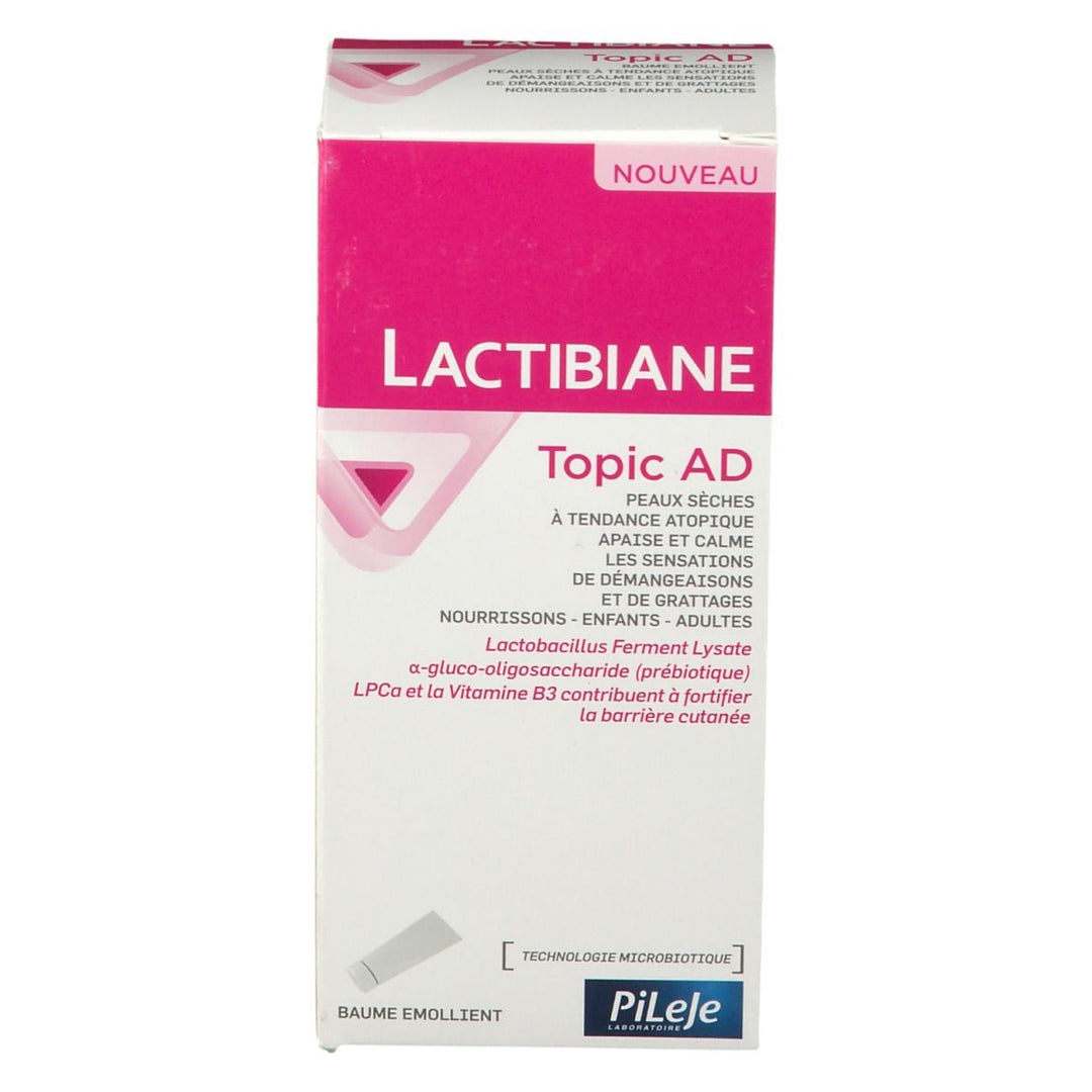 Pileje Lactibiane Topic AD Bálsamo Emoliente para Pele com Tendência Atópica 125ml