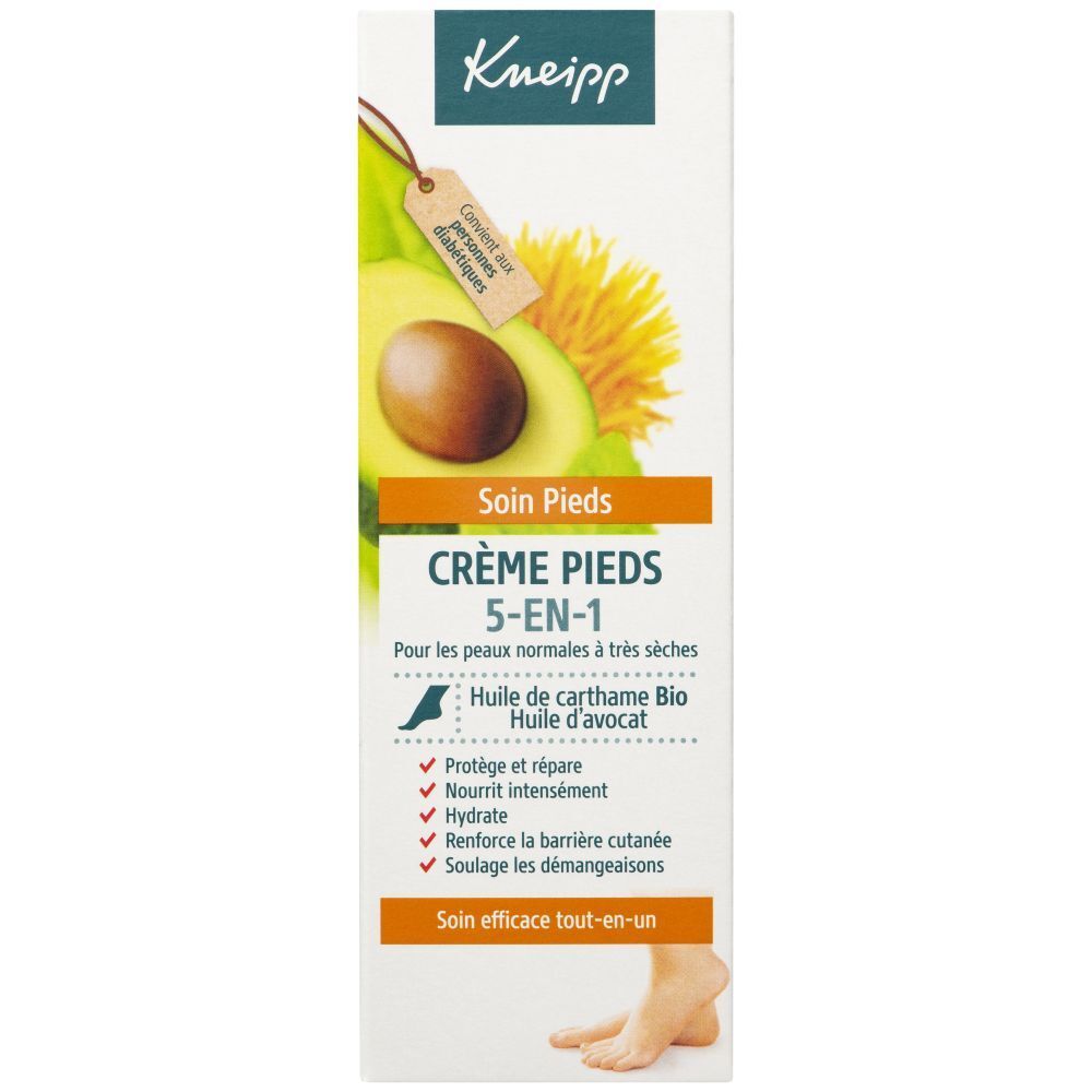 Kneipp Safflower Oil And Avocado Oil 5-in-1 Foot Cream 75ml (2.54fl oz)