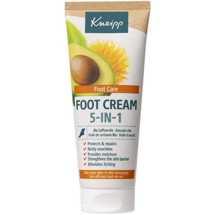 Kneipp Safflower Oil And Avocado Oil 5-in-1 Foot Cream 75ml (2.54fl oz)