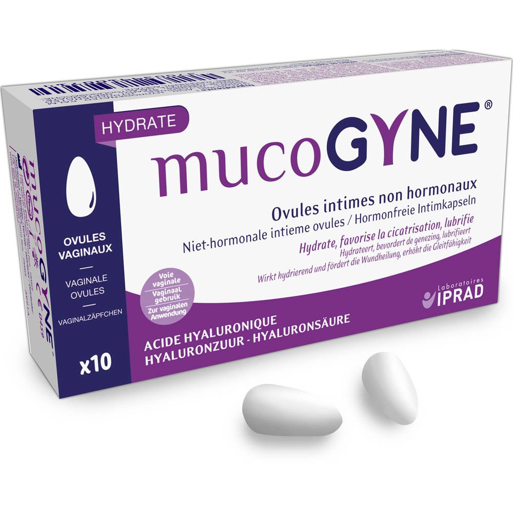 Mucogyne بويضات مهبلية للمنطقة الحميمة غير هرمونية x10