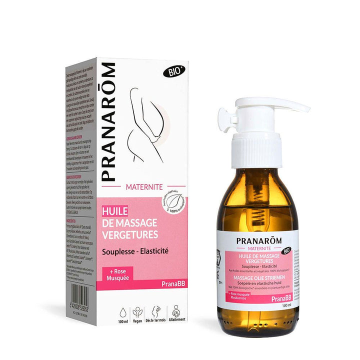 Pranarôm Pranabb Stretch Marks Massage Oil Flexibility and elasticity 100ml (3.38fl oz)