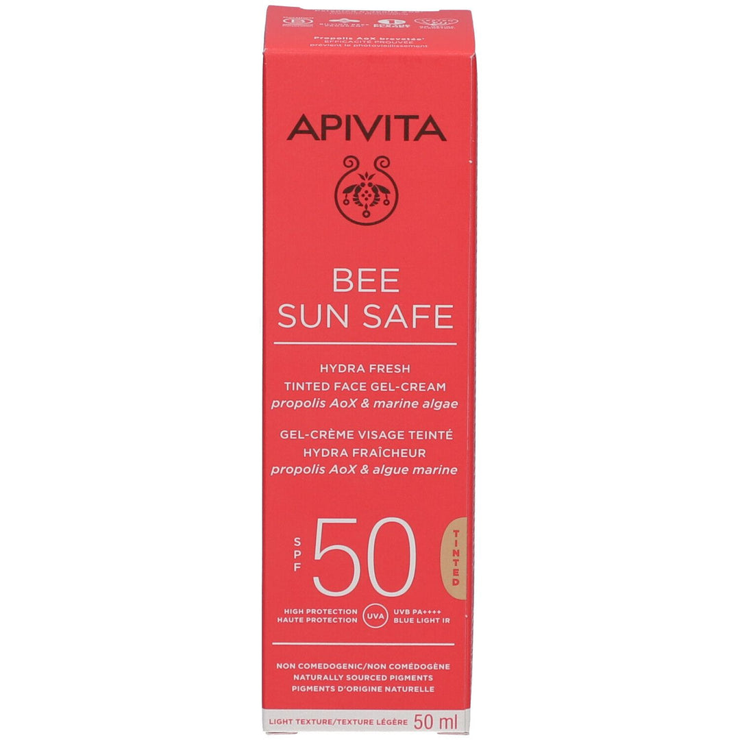 Apivita Bee Sun Safe Hydra Freshness Tinted Face Cream-Gel SPF50 50ml (1,69fl oz)