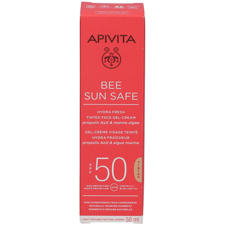 Apivita Bee Sun Safe Hydra Freshness Tinted Face Cream-Gel SPF50 50ml (1,69fl oz)