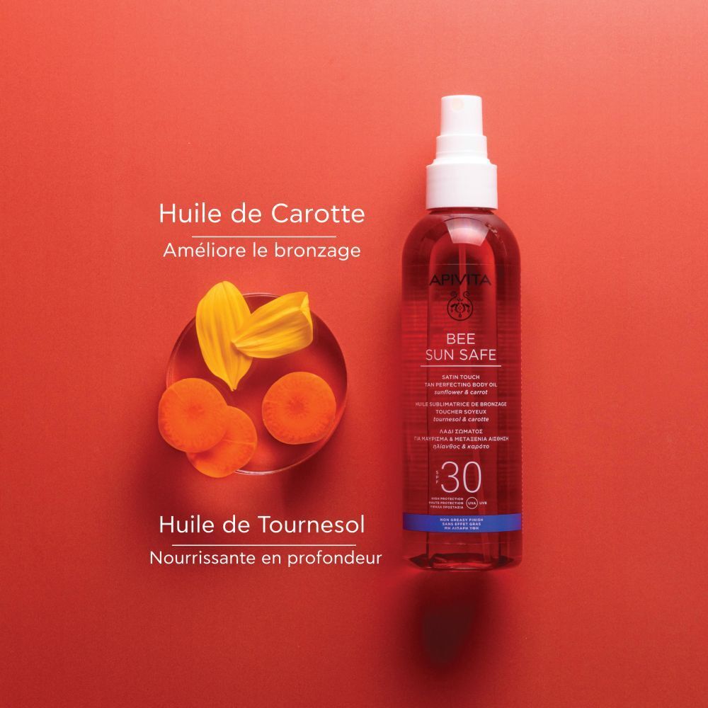APIVITA Bee Sun Safe Satin Touch Tan Perfecting Body Oil SPF30 200ml (6.76fl oz)