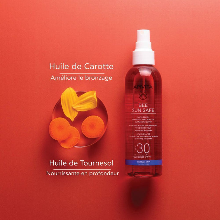 APIVITA Bee Sun Safe Satin Touch Tan Perfecting Body Oil SPF30 200ml (6.76fl oz)