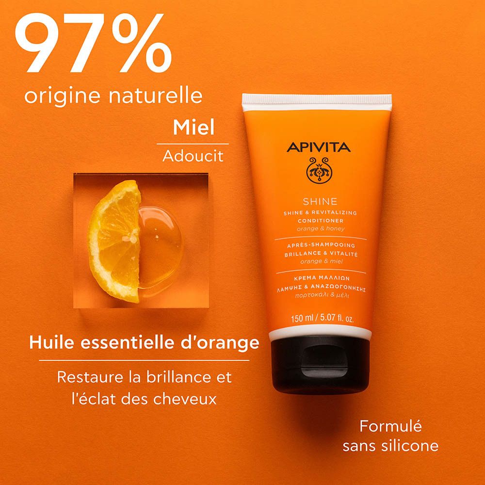 Apivita Shine Conditioner Orange & Honey 150ml (5.07fl oz)