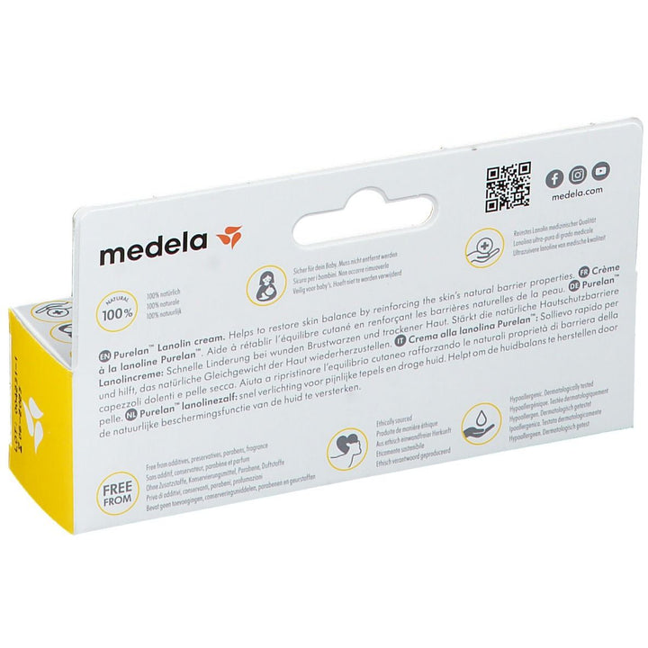 Medela Purelan 100 Crema de lanolina para pezones 37g