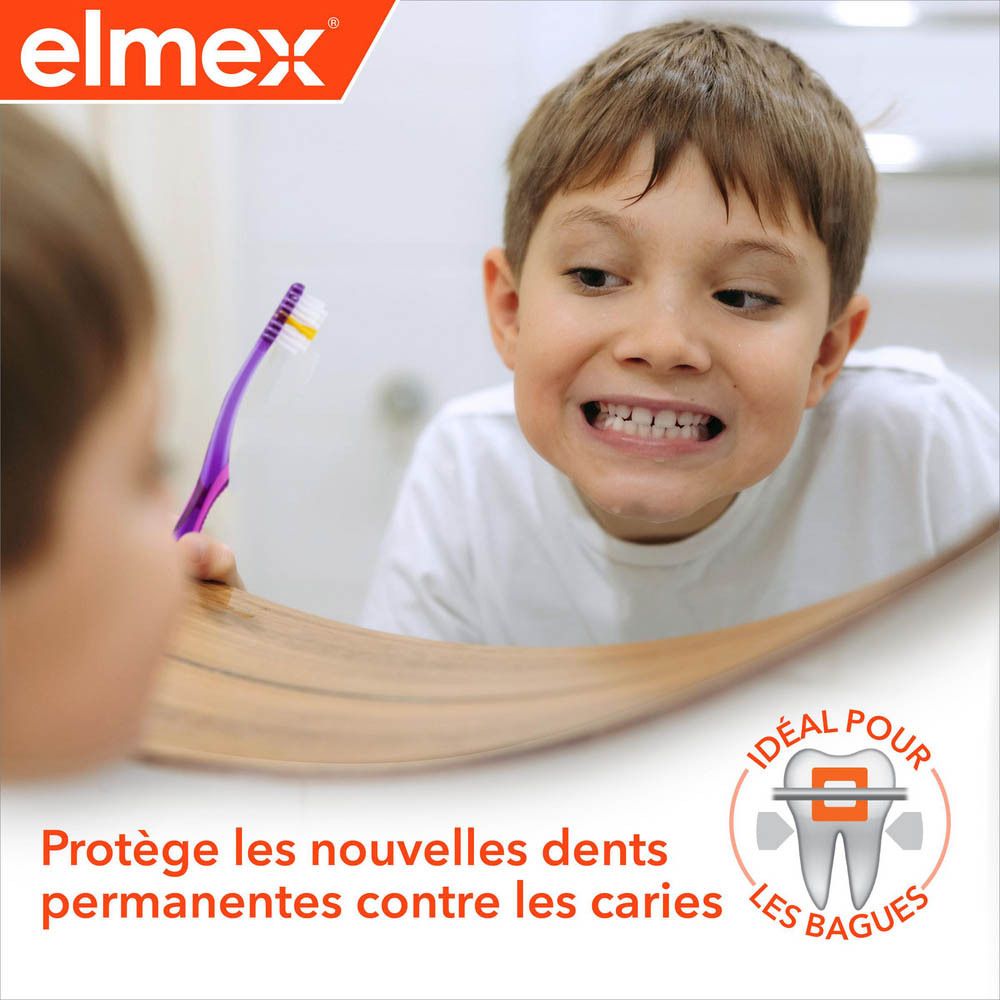 Elmex Anti-caries Junior Toothbrush 6-12 YEARS DUO x2