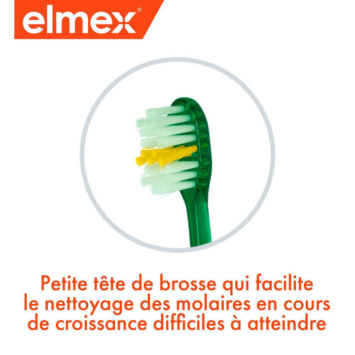 Elmex Anti-caries Junior Toothbrush 6-12 YEARS DUO x2