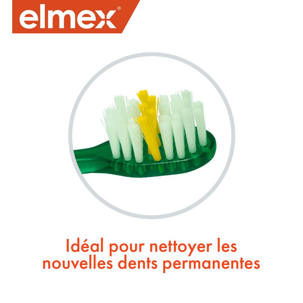 Elmex Anti-caries Junior Toothbrush 6-12 YEARS DUO x2