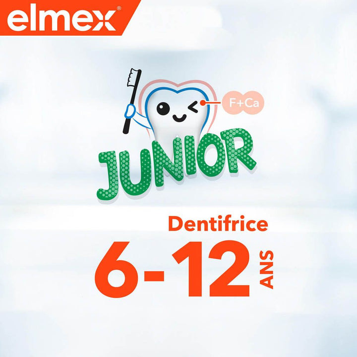Elmex Anti-caries Junior Toothbrush 6-12 YEARS DUO x2