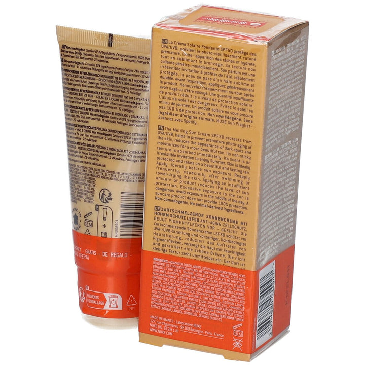 NUXE Sun Melting Cream SPF50 50ml + Refreshing After-Sun Lotion 50ml (1.69+1.69fl oz)