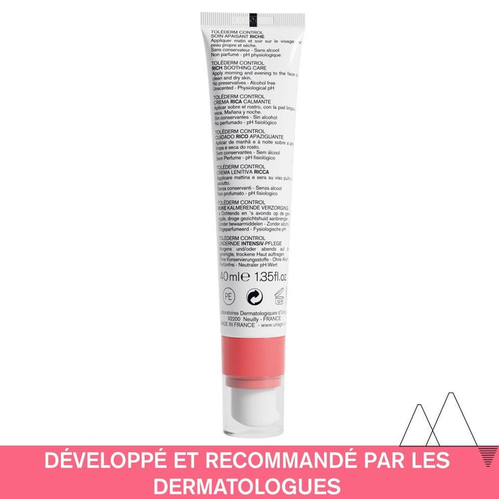 Uriage Toléderm Control Rich Soothing Care 40ml (1.35fl oz)