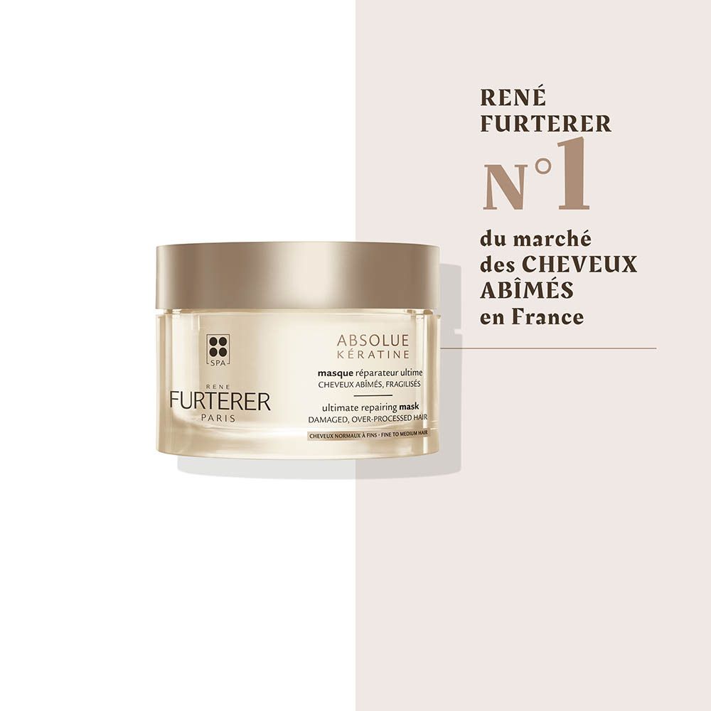 René Furterer Absolue Keratine Mascarilla de reparación intensiva para cabello dañado y muy tratado 200ml