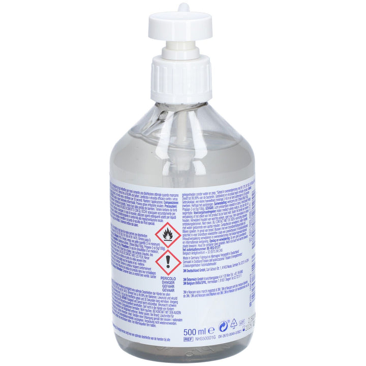 Nexcare Antiseptic hand gel pump bottle 500ml (16.91fl oz)