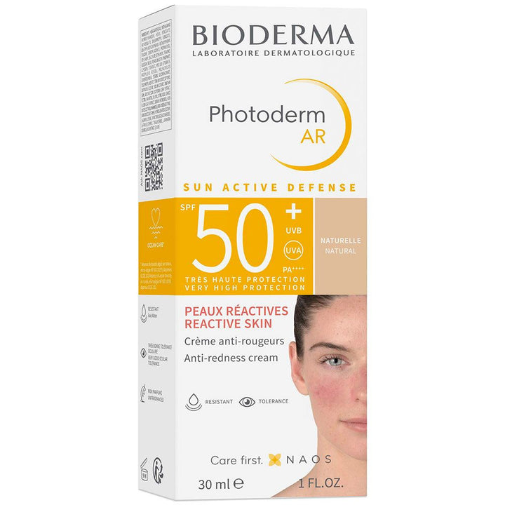 Bioderma Photoderm AR Anti-Redness Cream SPF50+ Natural 30ml (1.01floz)