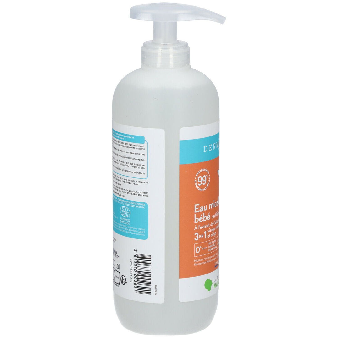 Dermasens 3 en 1 Agua micelar limpiadora ecológica para bebé 500ml