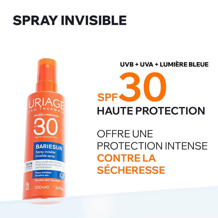 Uriage Bariésun بخاخ غير مرئي SPF30 200ml