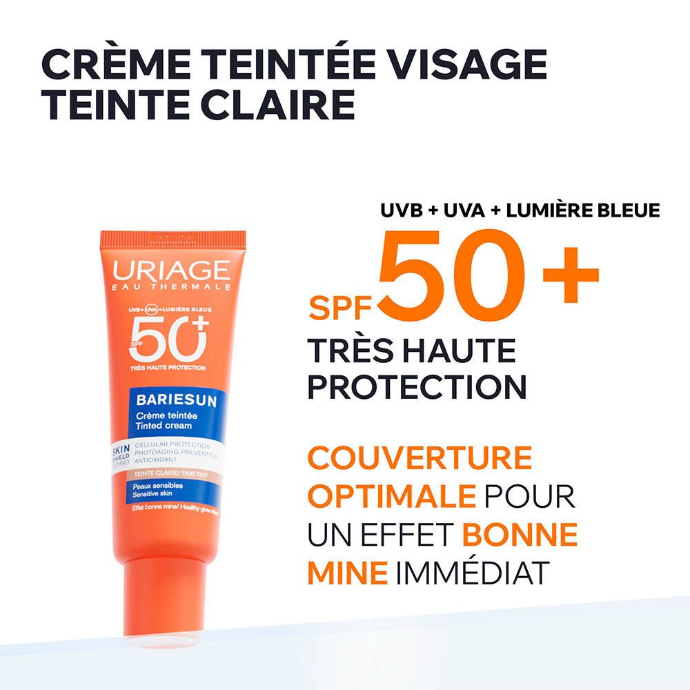 Uriage Bariésun كريم ملون SPF50+ Light Shade 50ml