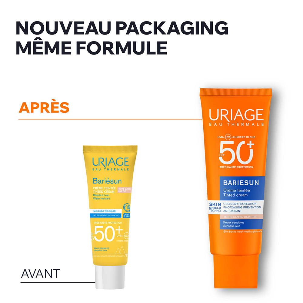 Uriage Bariésun كريم ملون SPF50+ Light Shade 50ml