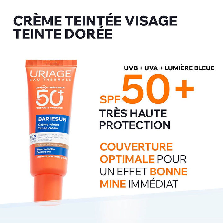 Uriage Bariésun Tinted SPF50+ cream golden shade 50ml (1.69fl oz)