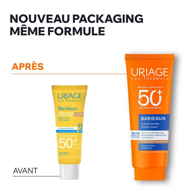 Uriage Bariésun Tinted SPF50+ cream golden shade 50ml (1.69fl oz)