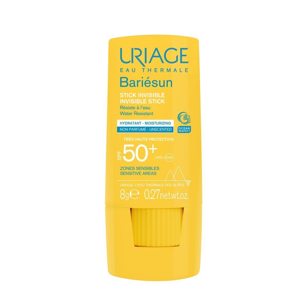 Uriage Bariésun واقي شمس ستيك غير معطر وغير مرئي SPF50+ - 8g