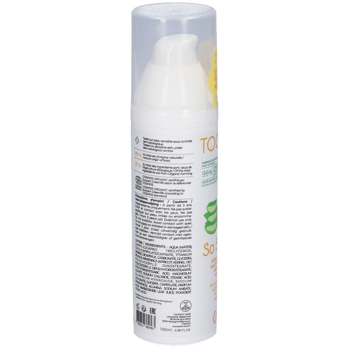 Toofruit So Solaire High Protection Index 50 - Non-oily Fluid Apricot - Aloe Vera 100ml (3.38fl oz)