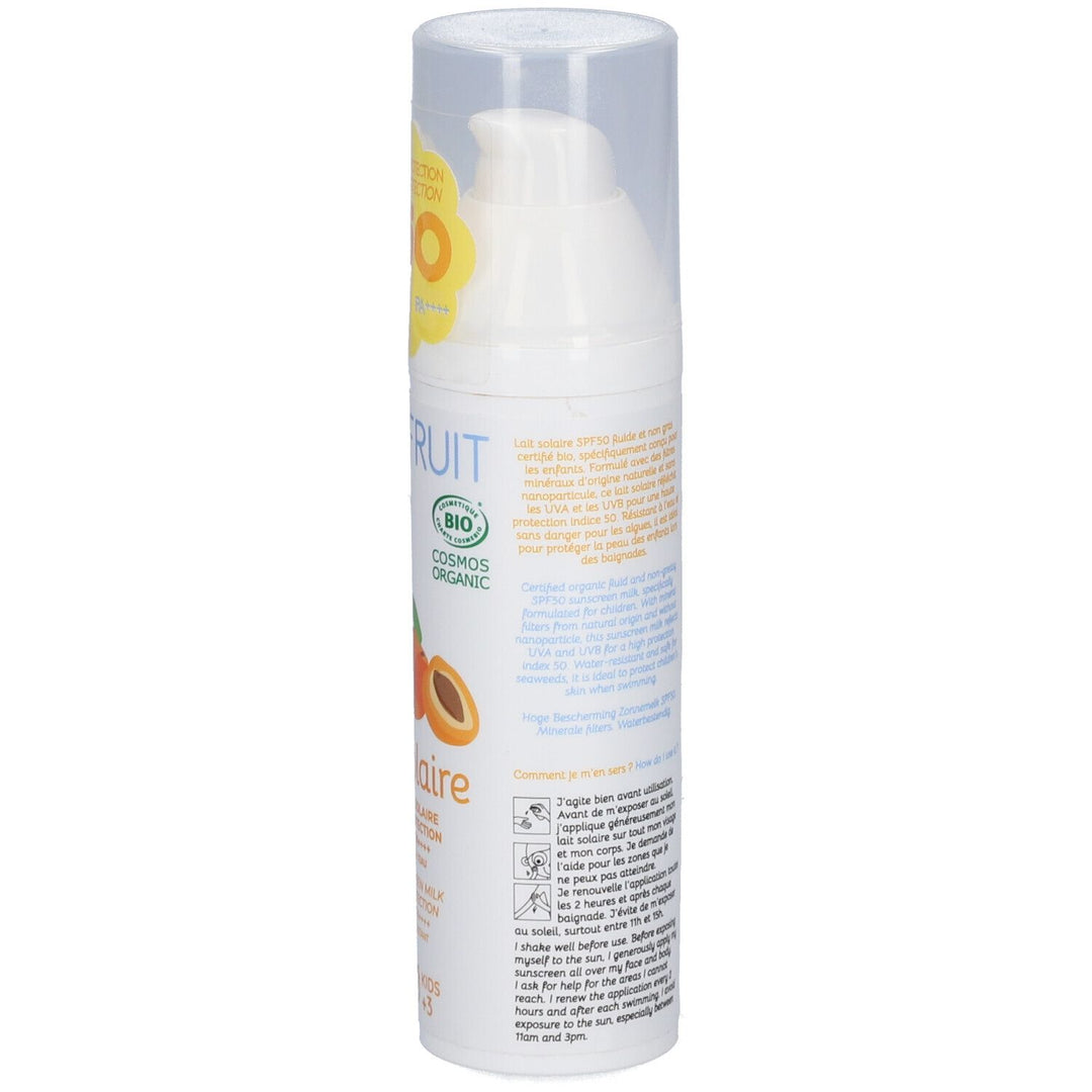 Toofruit So Solaire High Protection Index 50 - Non-oily Fluid Apricot - Aloe Vera 100ml (3.38fl oz)