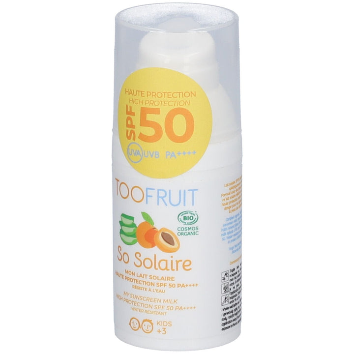Toofruit So Solaire SPF50 Non Greasy Fluid Apricot & Aloe vera 30ml (1.01fl oz)