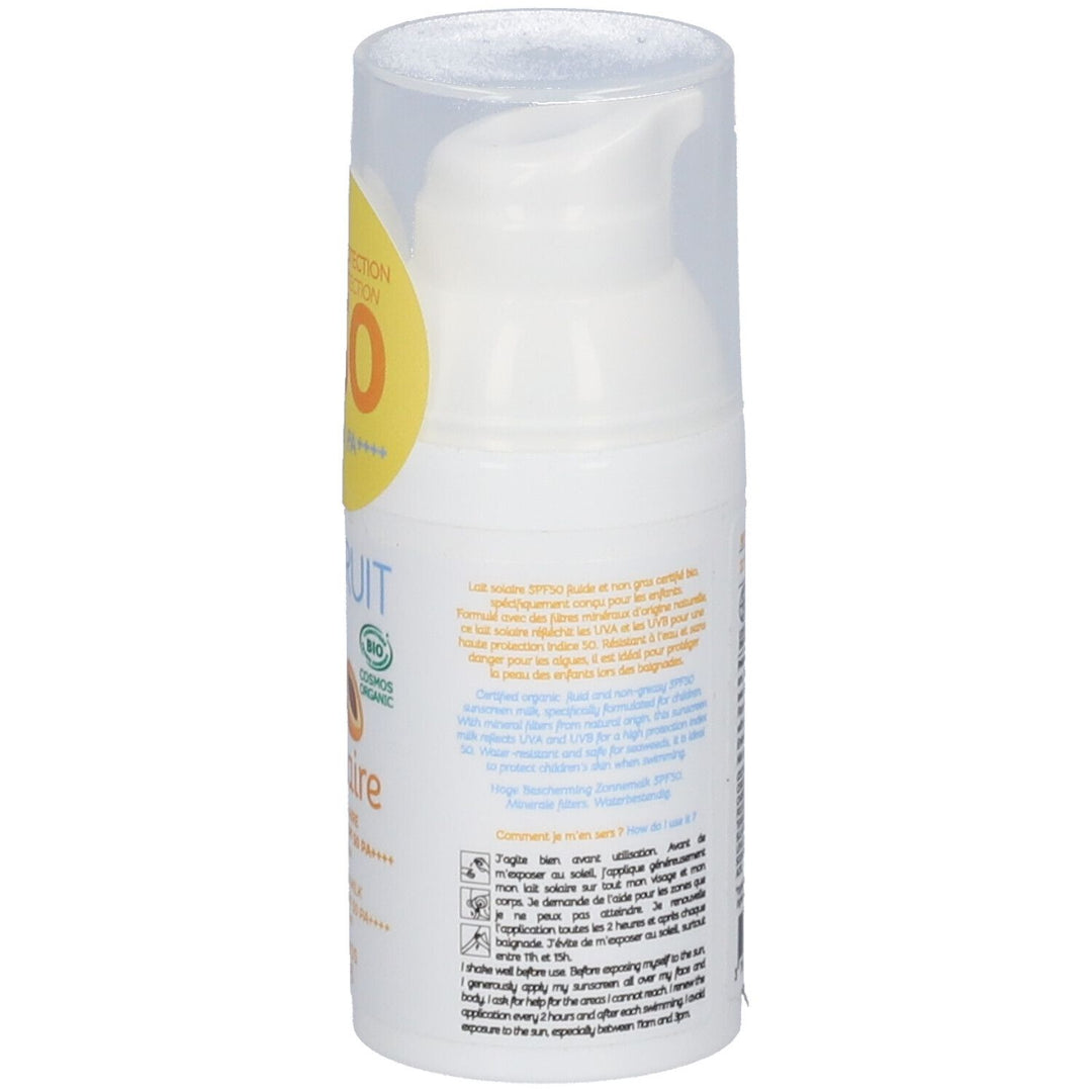 Toofruit So Solaire SPF50 Non Greasy Fluid Apricot & Aloe vera 30ml (1.01fl oz)