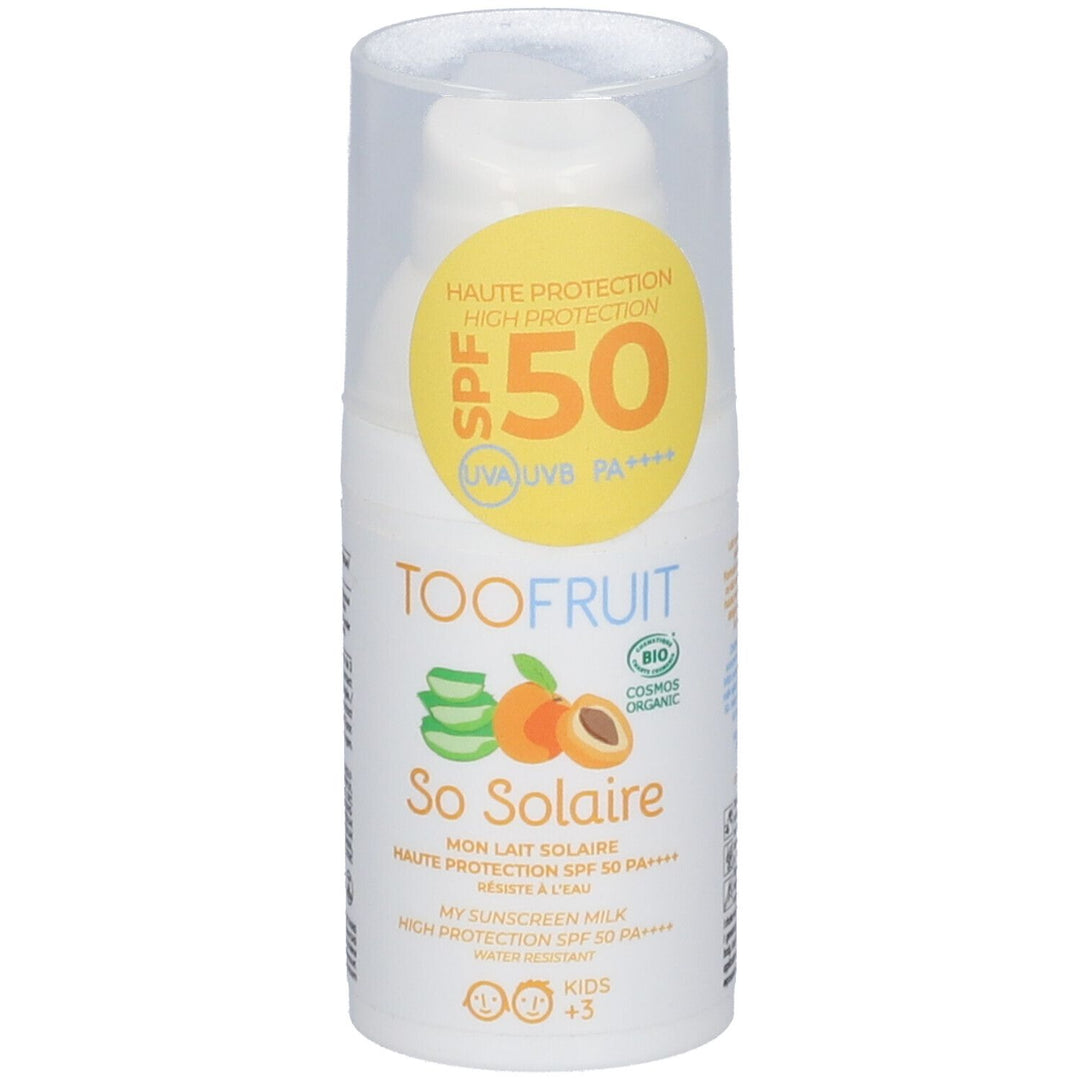 Toofruit So Solaire SPF50 Non Greasy Fluid Apricot & Aloe vera 30ml (1.01fl oz)