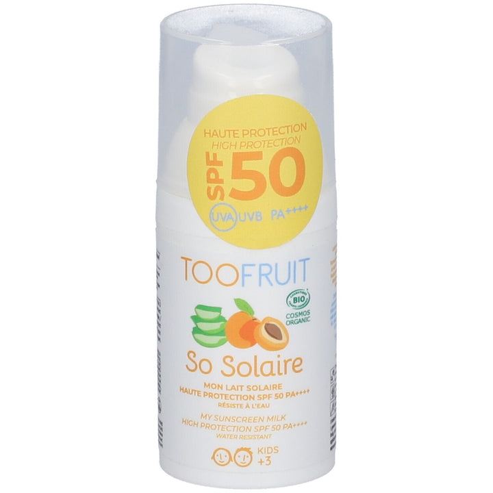 Toofruit So Solaire SPF50 Non Greasy Fluid Apricot & Aloe vera 30ml (1.01fl oz)