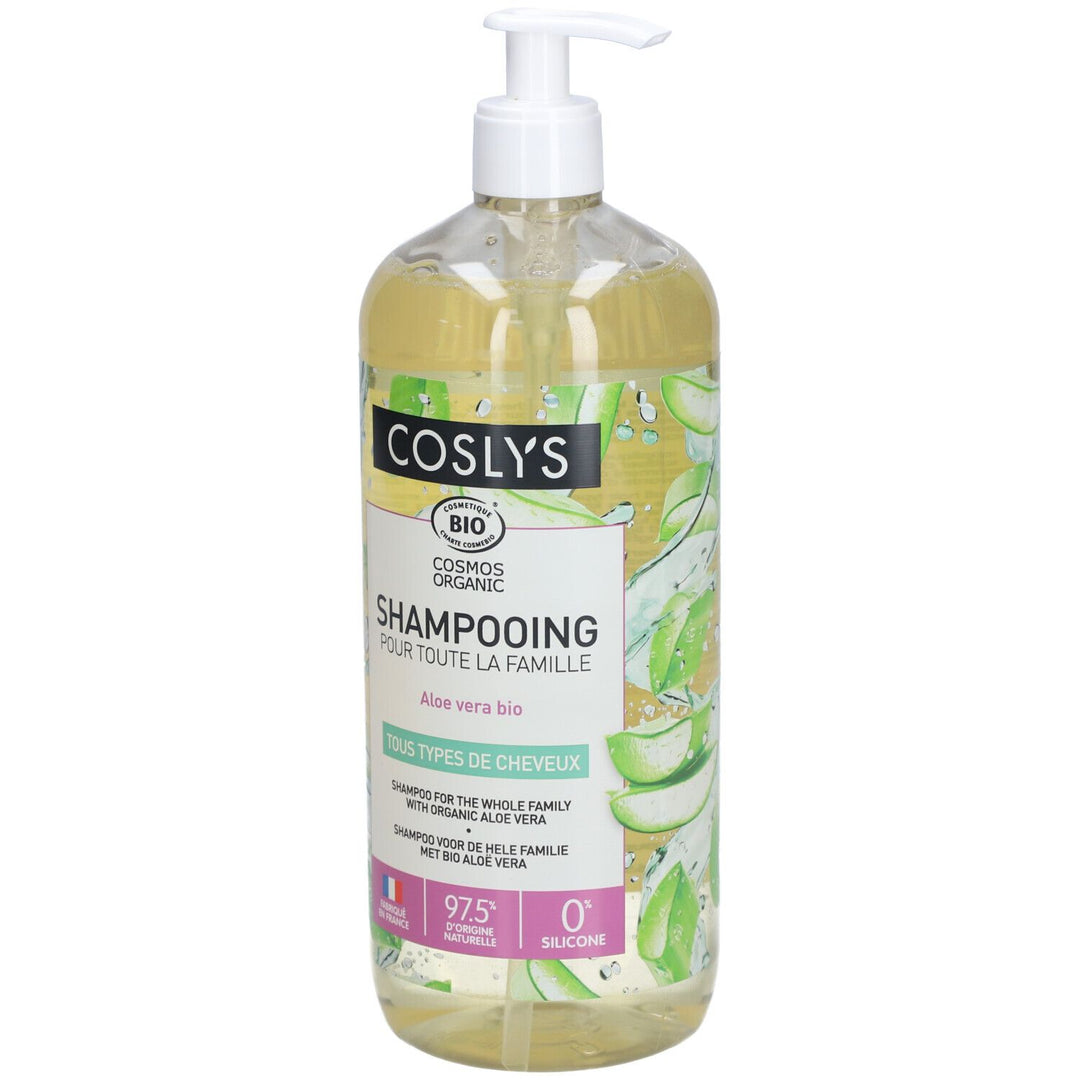 Coslys Organic Shampooing familial à l’aloe vera 1L