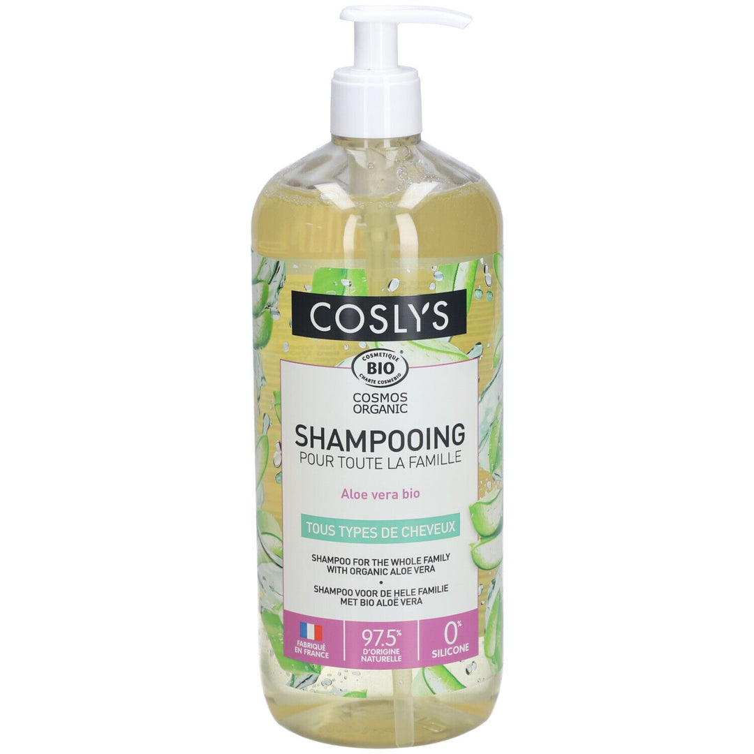 Coslys Organic Shampooing familial à l’aloe vera 1L