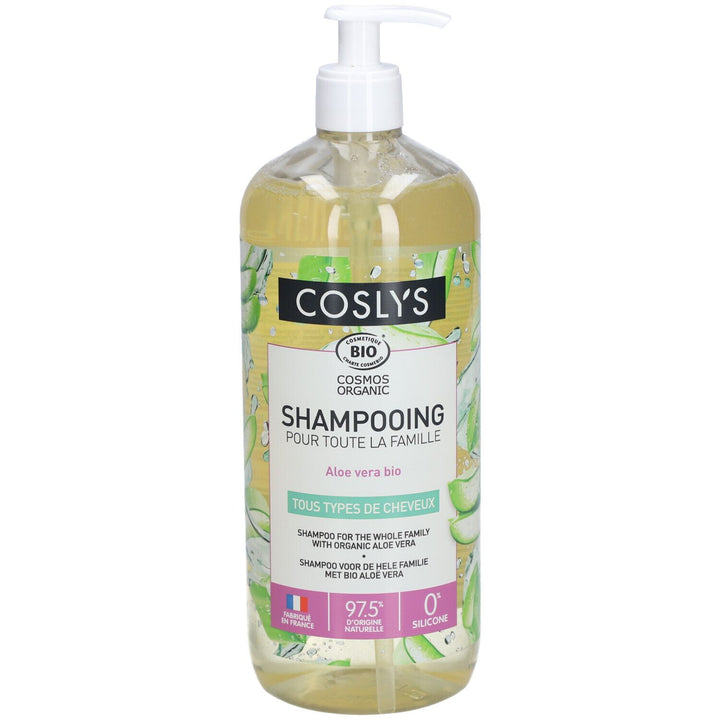 Coslys Organic Shampooing familial à l’aloe vera 1L