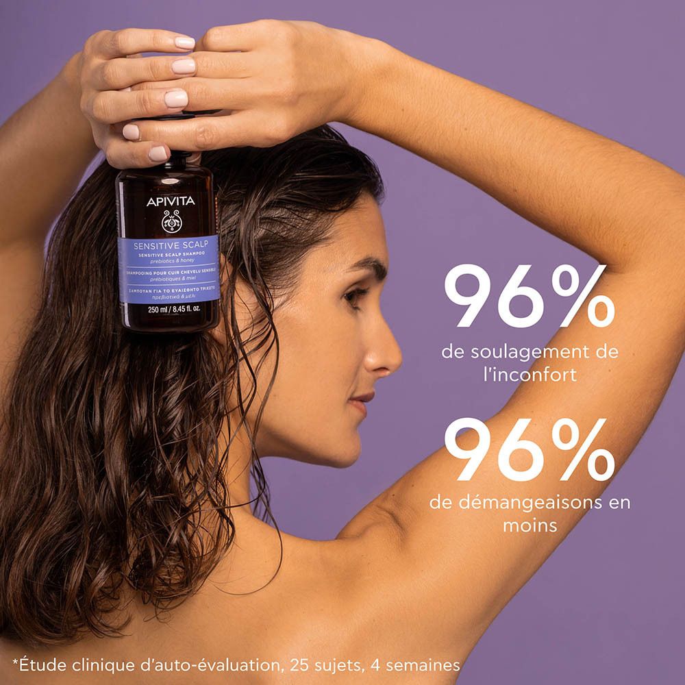 Apivita Lavender and Honey Champú para cuero cabelludo sensible 250ml